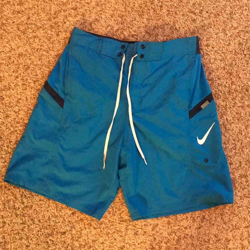 Blue swim trunks